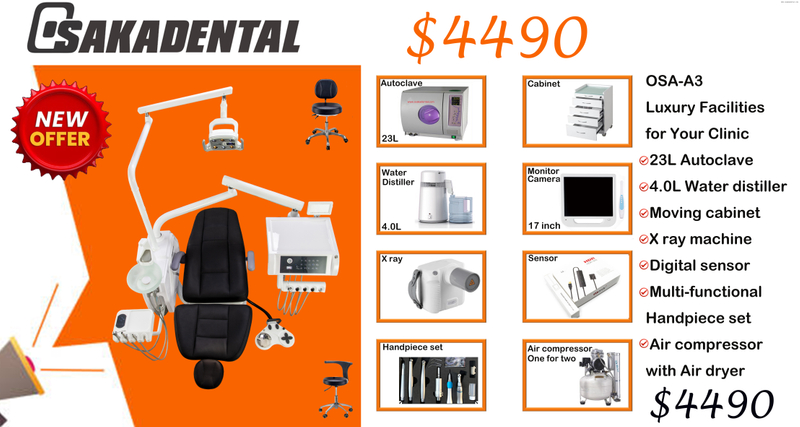 High Quality Electric Portable Dental Unit Chair Hospital Clinic Handpiece Dental Chair with air Compressor