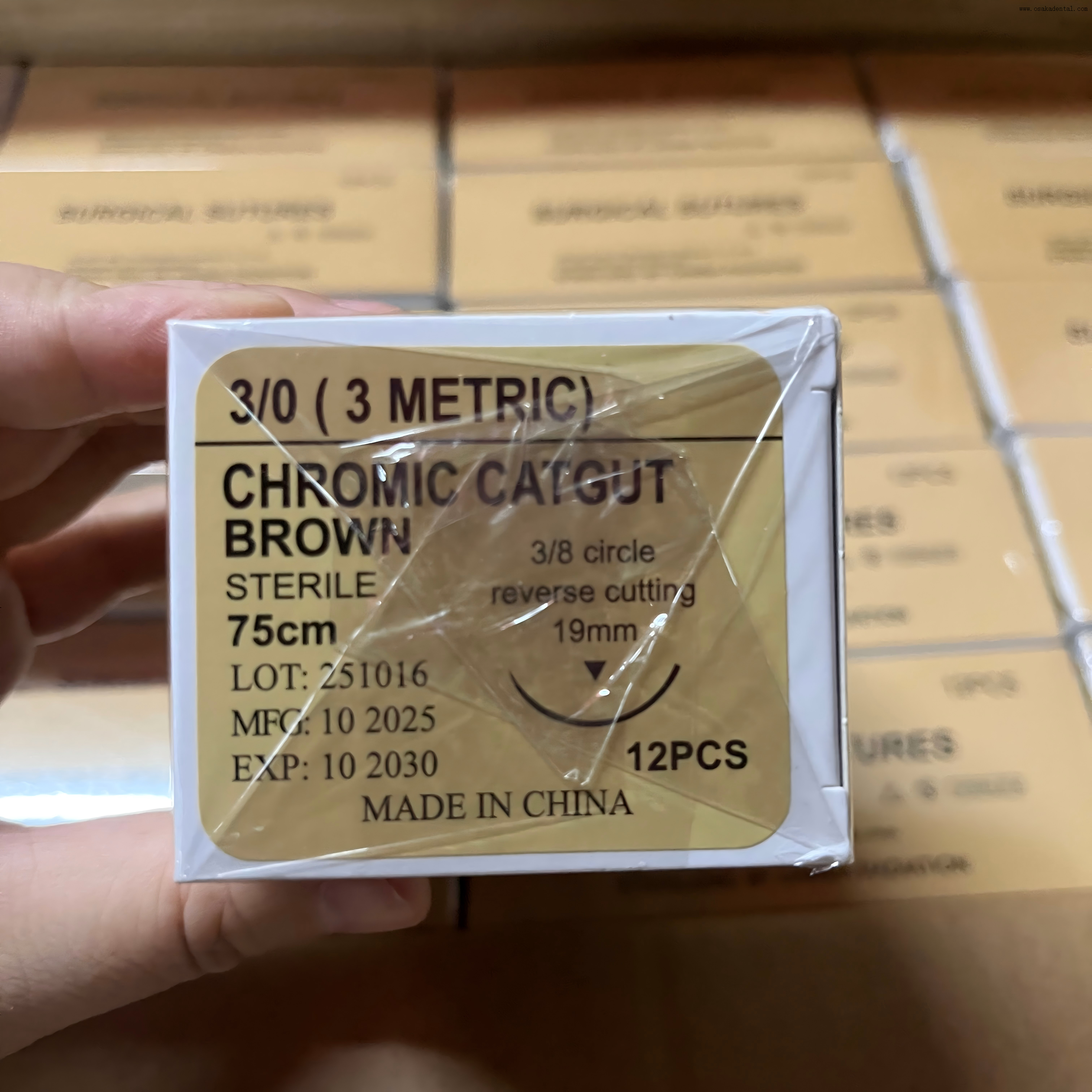 Dental Clinic Surgical Sutures Sterilized by Gamma Radiation