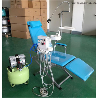 Dental Portable Dental unit with Wall-mounted turbine and with compressor