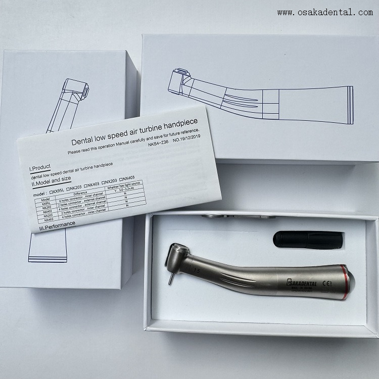 Dental 1:5 Inner Channel Fiber Optic Contra Angle