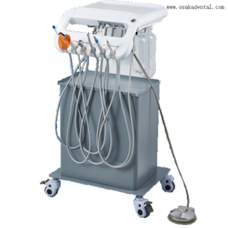 Portable dental unit with compressor and without lamp