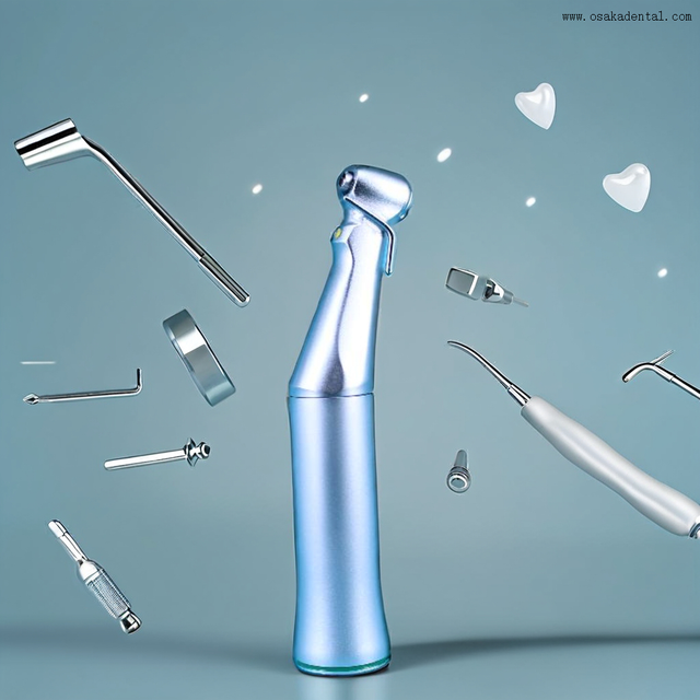 Dental handpiece with 20:1 contra angle with LED 