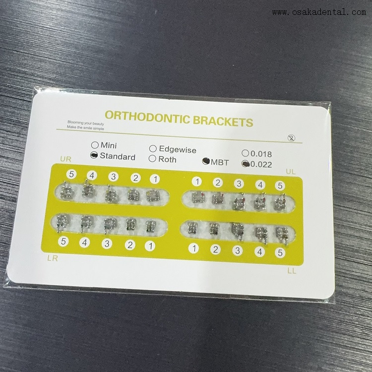 Dental Orthodontic Monoblock Bondable Metal Bracket