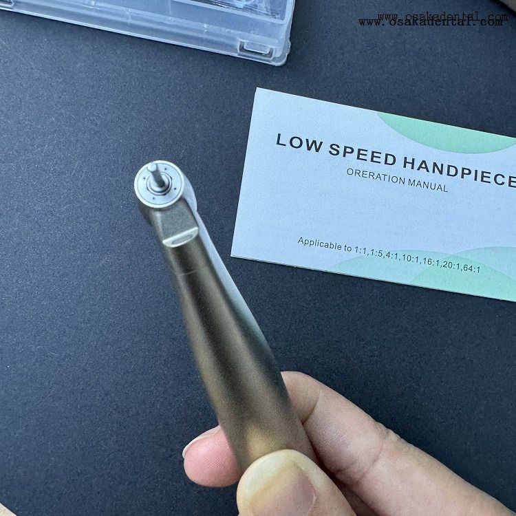 Dental 1:4.2 Fiber Optic Surgical Contra Angle Titanium Body Inner Spray OSA-R204-L