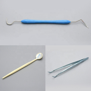 Dental disposable kits 3 sets including Mirror/Probe/Tweezers