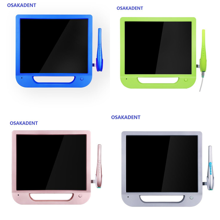 A 17 inch Colorful Monitor Dental Intraoral Camera with VGA&VIDEO&USB & WIFI including monitor holder