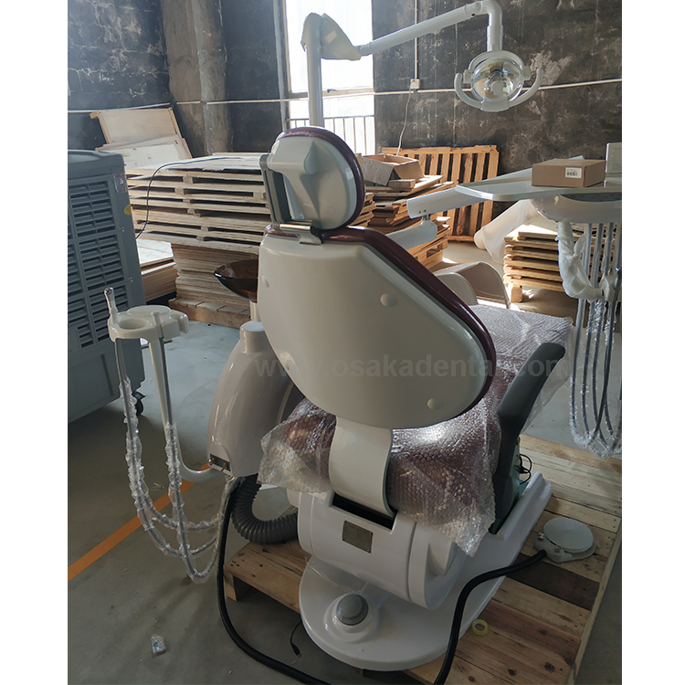 Dental chair with scaler Red color