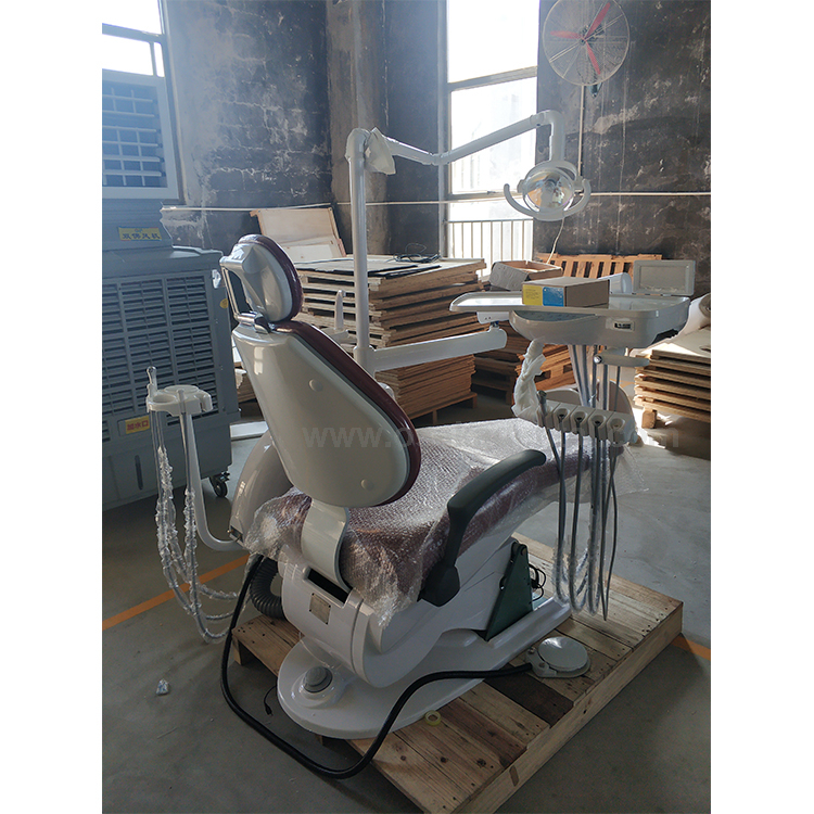 Dental chair with scaler Red color