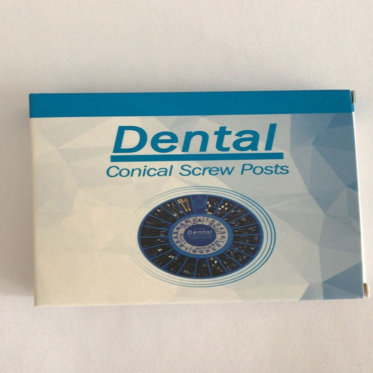 Neutral Packing Dental Screw Post Golden/Stainless Steel Plated