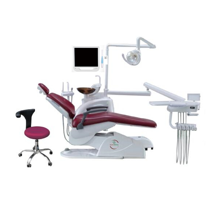 A Comfortable and Good Price Dental Unit and Dental Chair with Led Lamp or Halogen Lmp