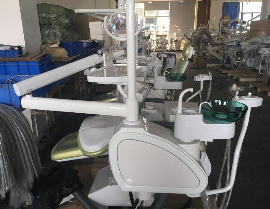 Comfortable Full Set Electric Dental Chair With Height-Adjustable Dental Unit