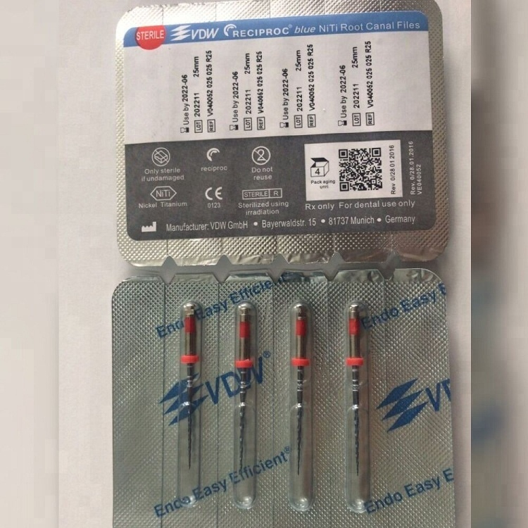 High Quality Dental Endo Files Reciproc Blue Niti Root Canal Files