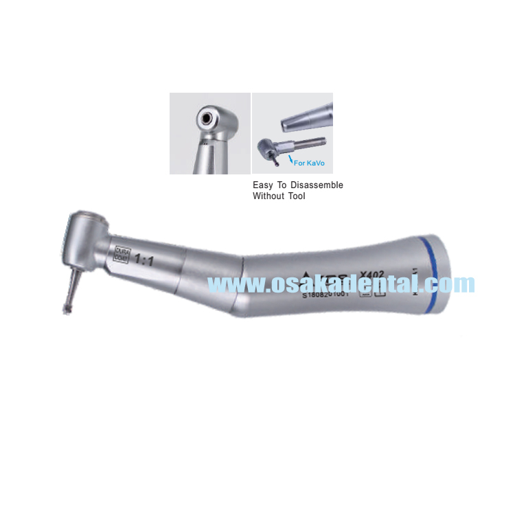 Dental handpiece contra angle 1:1 