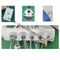 Dental chair with Touch button tray and Touch button assistant tray with LED lamp with scaler and curing light