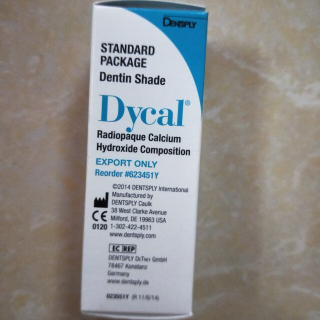 Dental Shade Dycal of Dental Material/Radiopaque Calcium Hydroxide Comosition