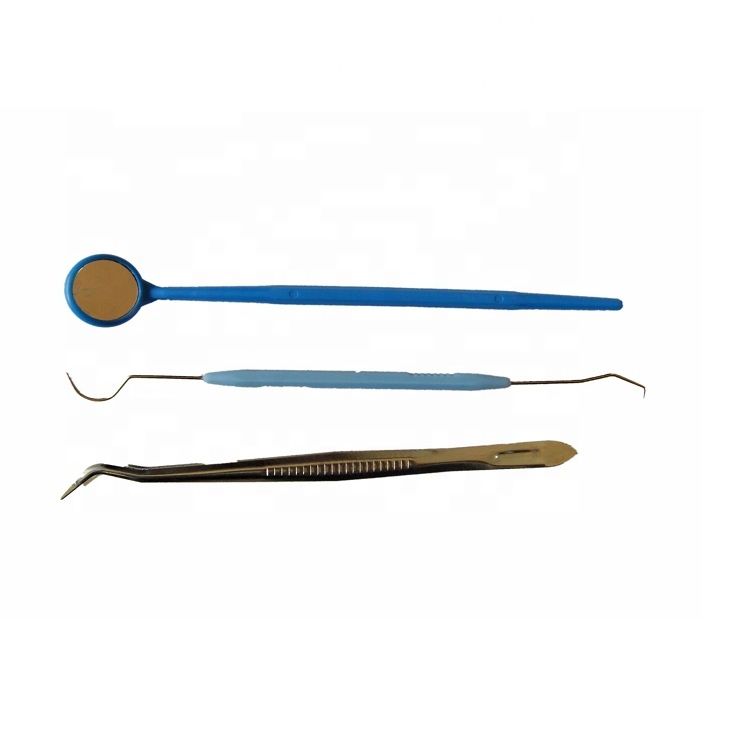 Dental disposable kits 3 sets including Mirror/Probe/Tweezers