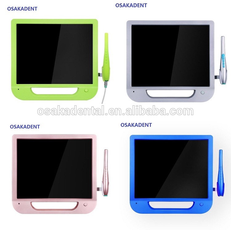 Colourful 17inch monitor +Wifi Dental Intraoral Camera with VGA+VIDEO+US B +monitor holder