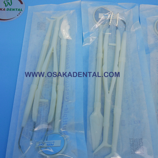 Dental Supply of Dental Instrument Set for disposable Dental Kit 3 sets/3 Pcs Set Mirror Plier Explorer Kit CE