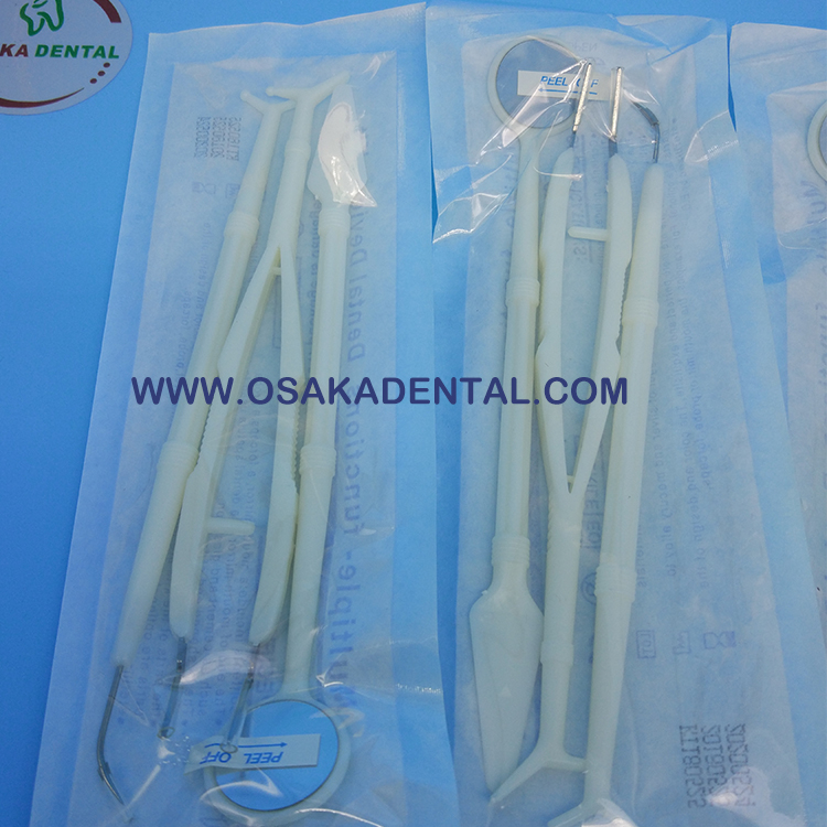 Dental Supply of Dental Instrument Set for disposable Dental Kit 3 sets/3 Pcs Set Mirror Plier Explorer Kit CE