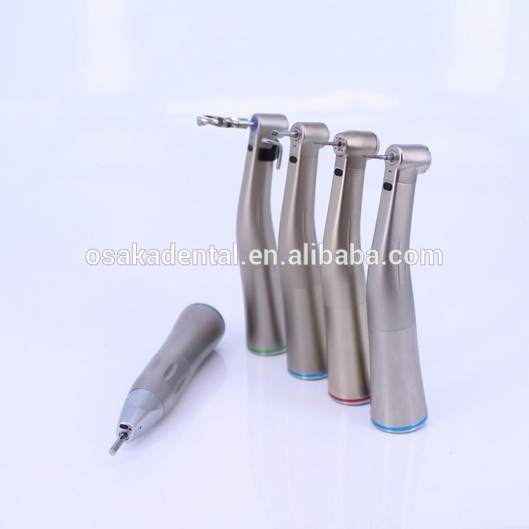 New 1:4.2 Red Fiber optic contra angle 45 degree push button