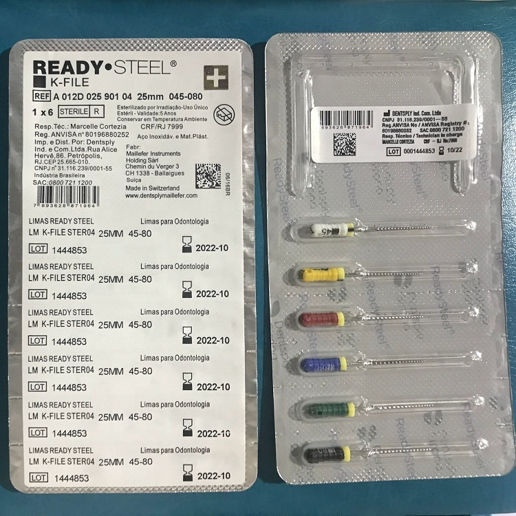 Dental DSB sirona blister new packing hand use K File/H file/Reamer file