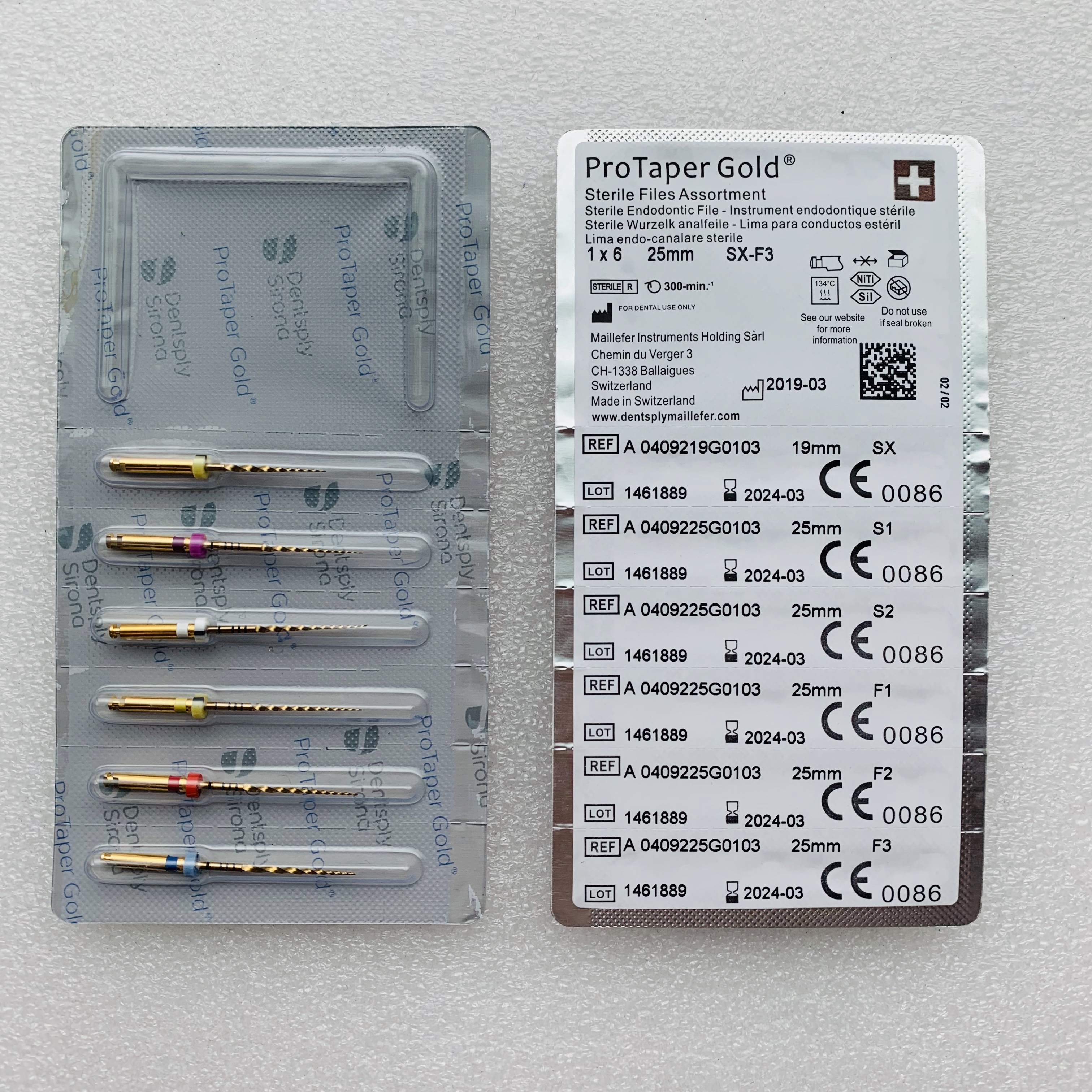 New Packing Dental Niti Protaper Gold Heat Activated Rotary Files