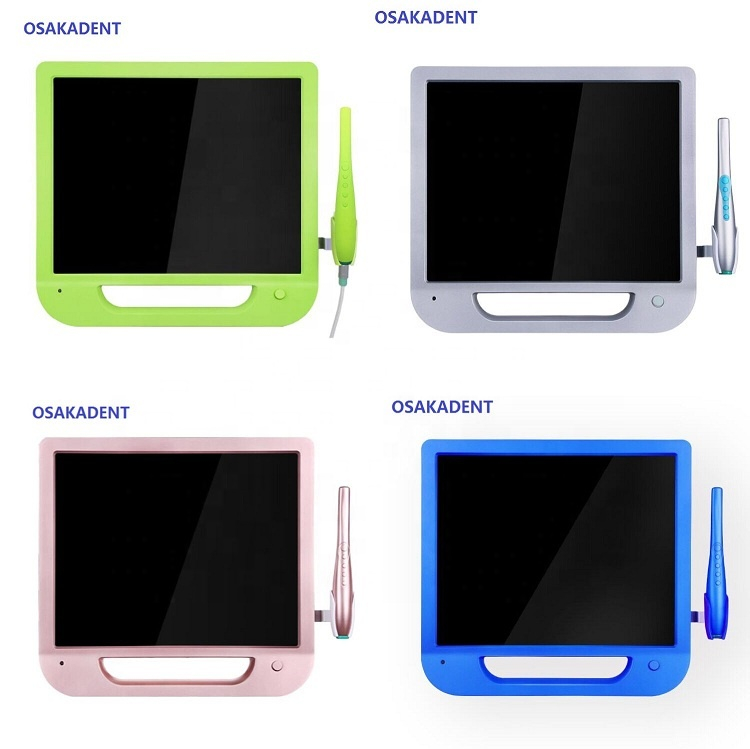 Colourful 17inch monitor +Wifi Dental Intraoral Camera with VGA+VIDEO+US B +monitor holder