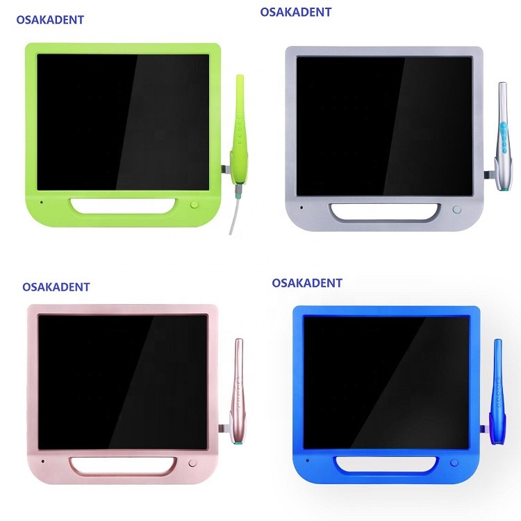 Colourful 17inch monitor +Wifi Dental Intraoral Camera with VGA+VIDEO+US B +monitor holder