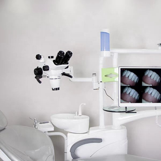 Dental Surgical Microscope Hanging Microscope Install on Dental Unit