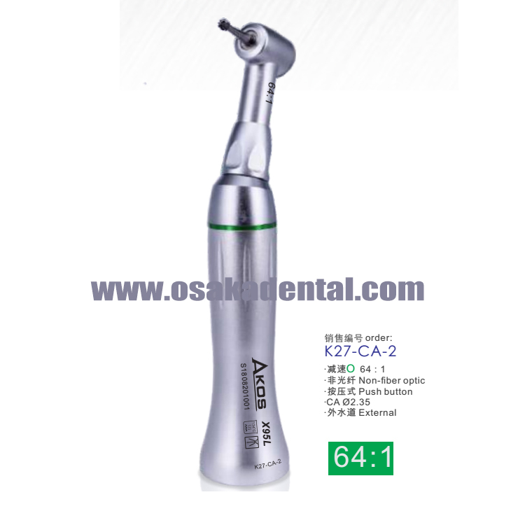 Dental reduction contra angle 64:1 External Channel Handpiece