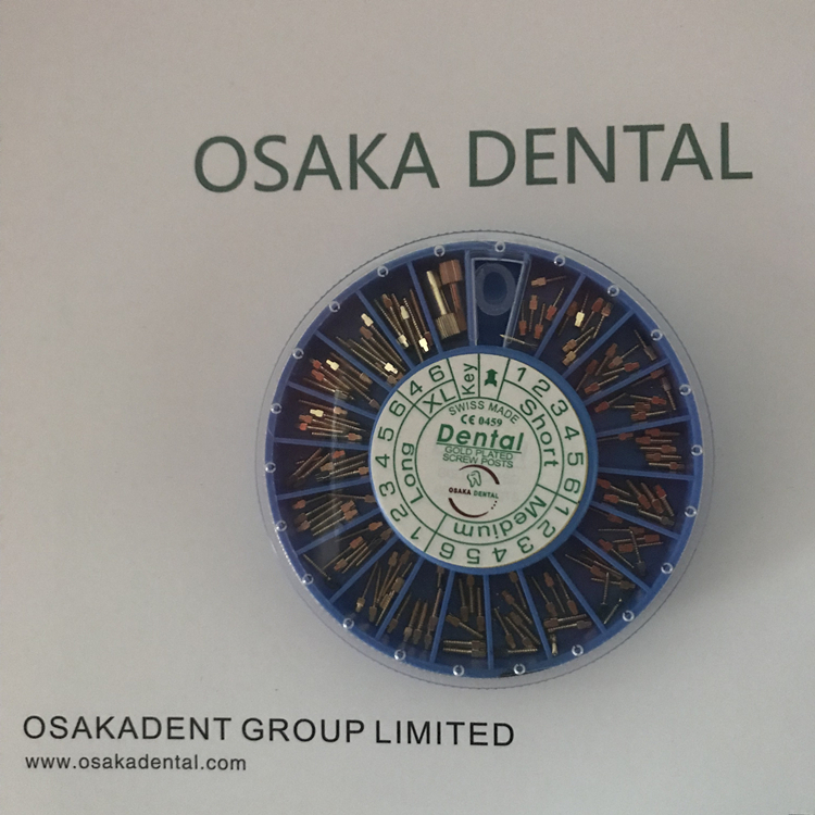Dental Screw Post Golden/Stainless Steel Plated/Titanium