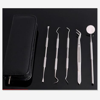 A Dental Instrument 3 PCS One Set with Mirror & Wax Carvers & Explorers