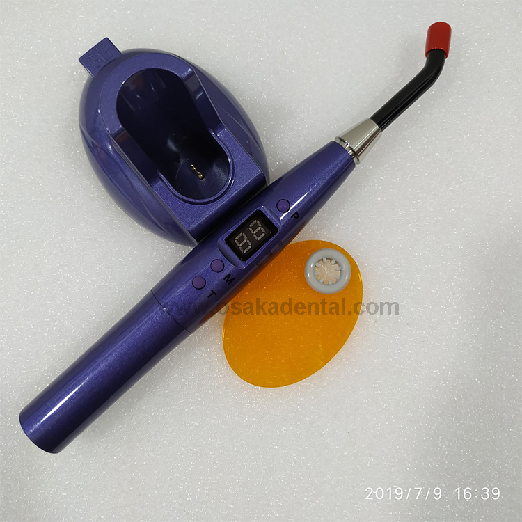 Dental curing light rainbow color type