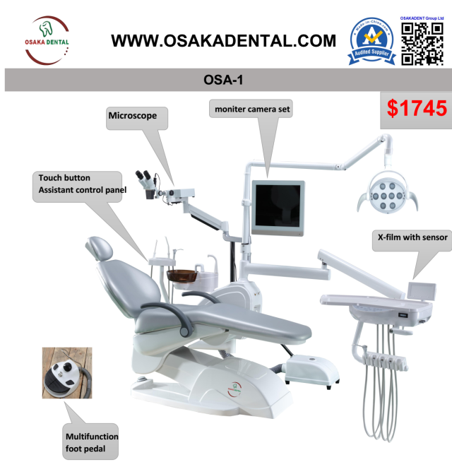 Dental chair with Microscope with LED lamp