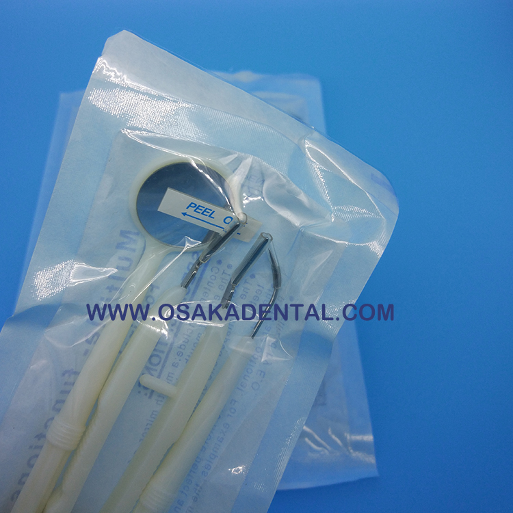Dental Supply of Dental Instrument Set for disposable Dental Kit 3 sets/3 Pcs Set Mirror Plier Explorer Kit CE
