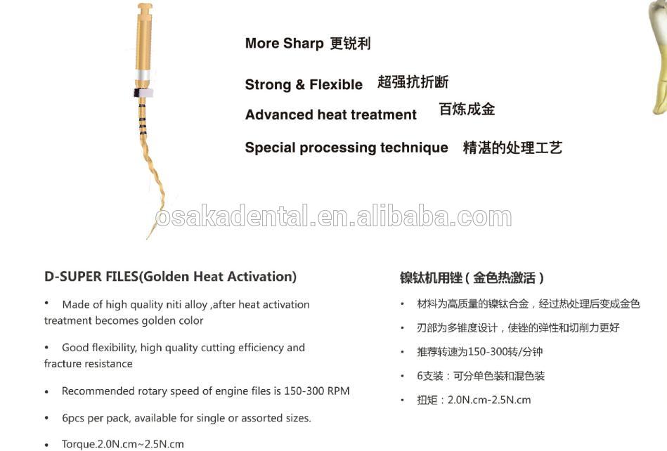 Niti Protaper Golden Heat Activation Dental File