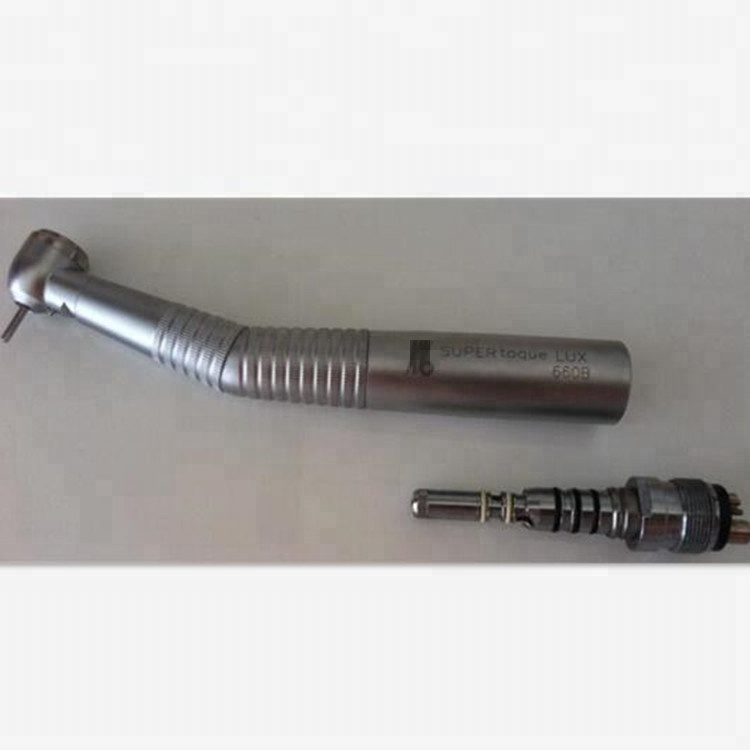 A Dental Fiber Optic High Speed Turbine 660B Led Handpiece with Quick Connector