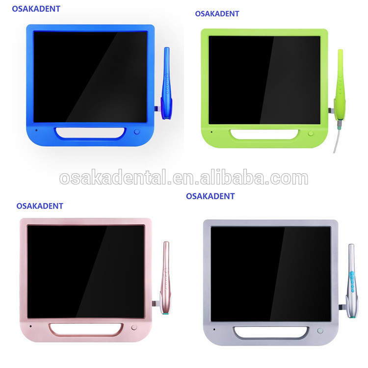 A 17 inch Colorful Monitor Dental Intraoral Camera with VGA&VIDEO&USB & WIFI including monitor holder