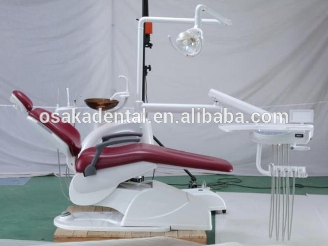 Economic Dental Chair with Halogen Light Unit for Dental Clinic