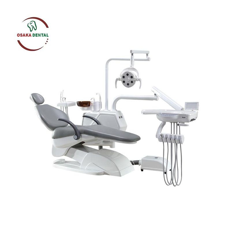 New Design Dental Chair with LED light in Cabinet with Air Compressor