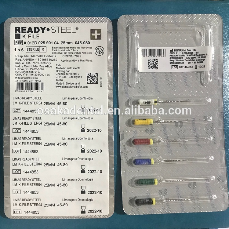Dental DSB sirona blister new packing hand use K File/H file/Reamer file