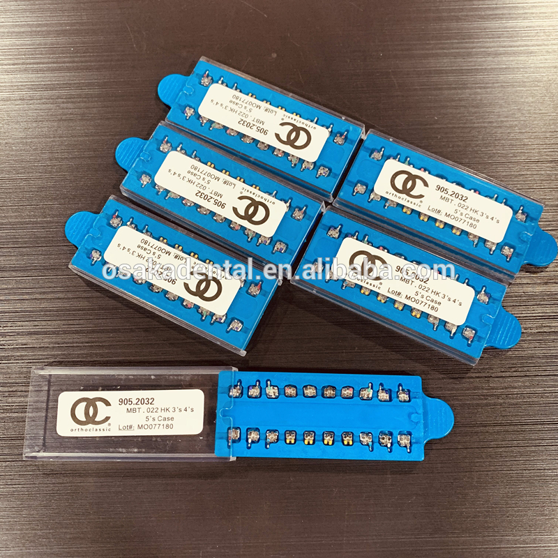2019 Blue Roth MBT OC Metal Bracket in Box Packing for Orthodontic Use