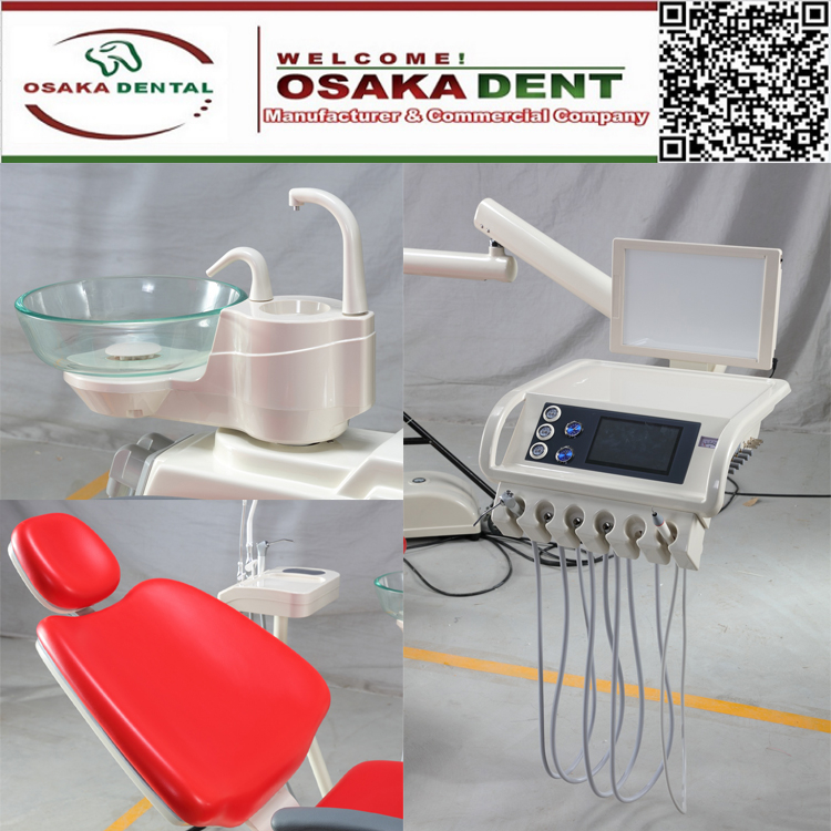 High Level Dental Chair With Bigger Instrument Tray and Multifunction Pedal