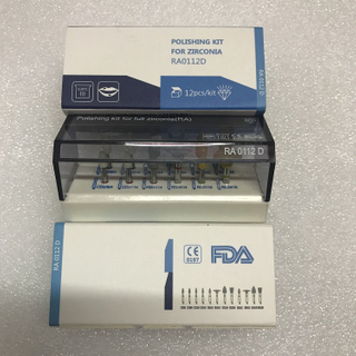 CE/FDA Polishing Kit for Zirconia RA0112D 12pcs/set
