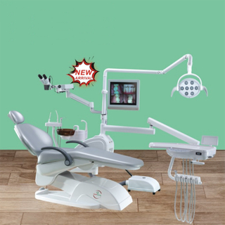 Dental Chair with LED light Microscope and Monitor Camera kit Added