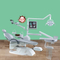 Dental Chair with LED light Microscope and Monitor Camera kit Added