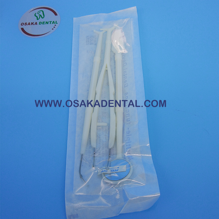 Dental Supply of Dental Instrument Set for disposable Dental Kit 3 sets/3 Pcs Set Mirror Plier Explorer Kit CE