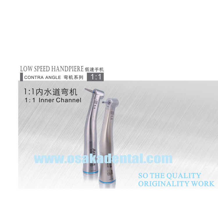 Dental contra angle 1:1 Internal Channel Handpiece Non fiber optic led (no LED