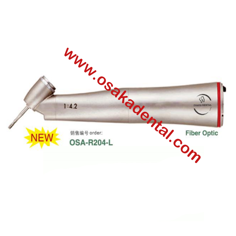 Dental contra angle 1:4.2 Red Fiber optic contra angle 45 degree