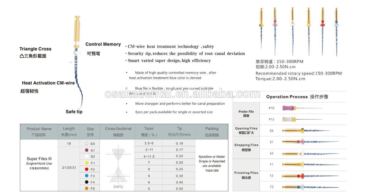 Newest Blue Niti Activation Protaper Soft File